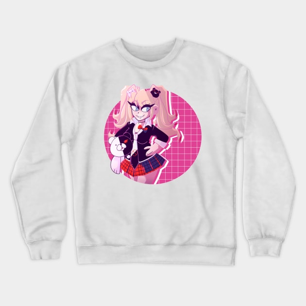 Junko Enoshima Crewneck Sweatshirt by scribblekisses